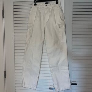 White Cargo Pants